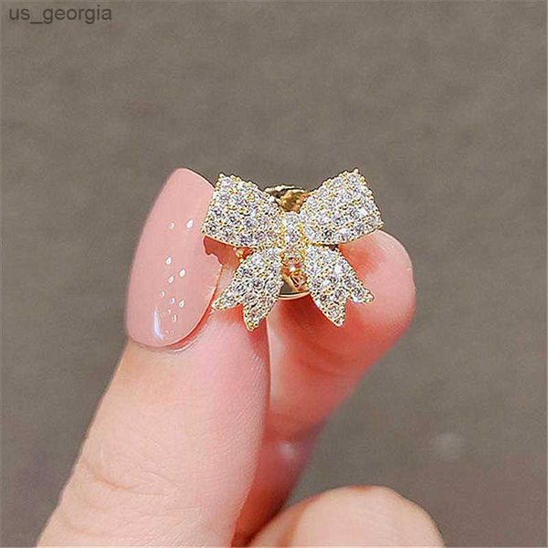 

pins brooches fashion cute bowknot brooches for women metal anti-glare lapel pin fixed clothes pins sweater coat clothing accessories brooch, Gray