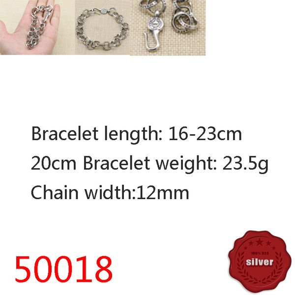 

50018 european and american popular bracelets, retro and fashionable 925 sterling silver cross flower circles, fashionable accessories for c, Golden;silver