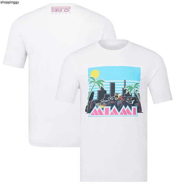 

men's t-shirts f1 summer new t-shirt formula 1 2023 team special edition racing print t-shirt motorsport fashion men's women', White;black