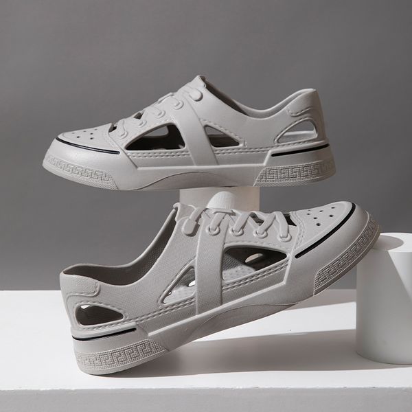 

sandals for women men breathable beach shoes fashion garden clog aqua trekking wading 3645 230503, Black