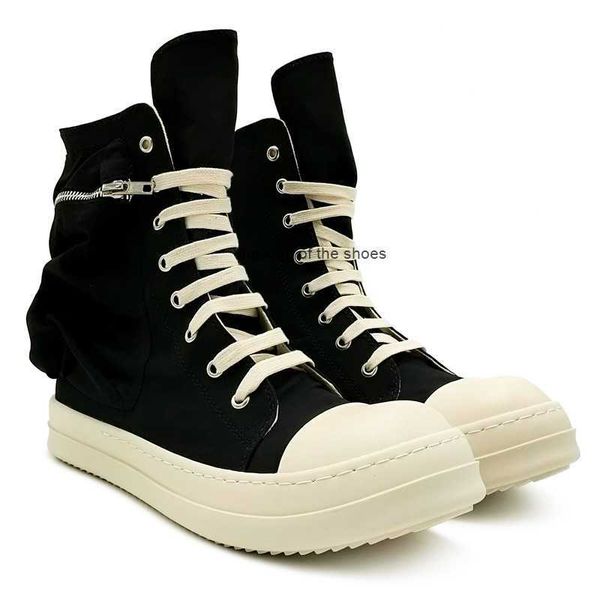 

rick men's casual shoes high-canvas ro owens woman winter boots