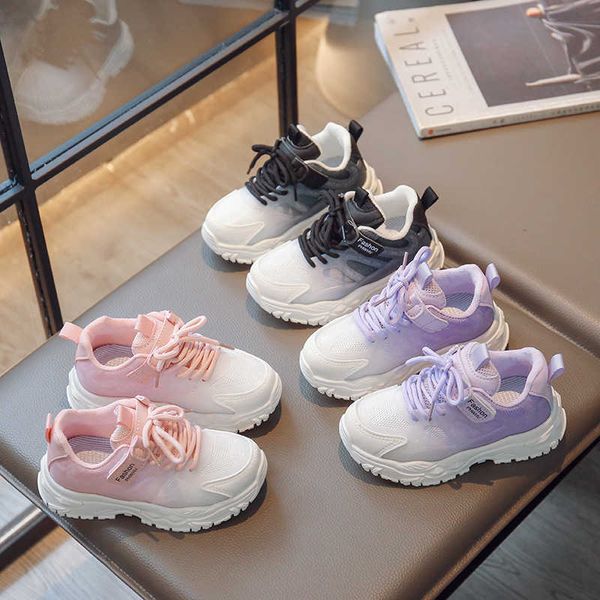 

athletic outdoor 2023 new arrivals pretty silhouette children running boys small touches of letters girls hiking shoes kids sneakers g01291, Black