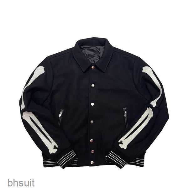 

jacket fashion black mens classic green man luxury jackes bone letters embroidery stitching coats baseball stylsh streetwear out tte6, Black;brown