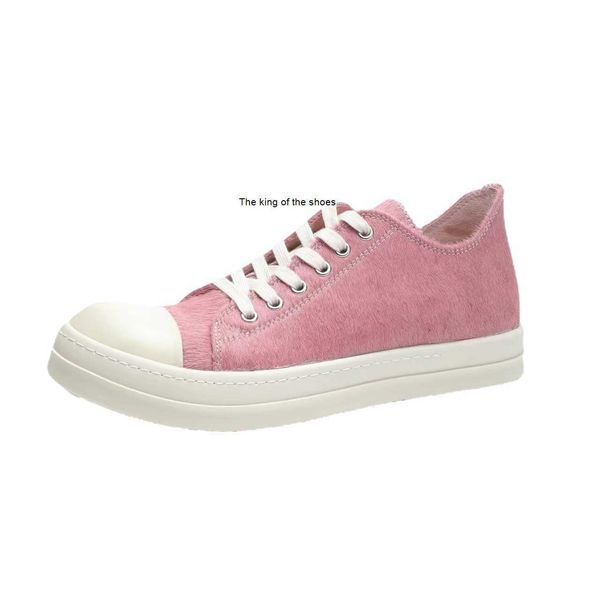 

2023 casual sports shoesricks owen shoes rick men's casual shoes natural leather horsehair winter low-ro owens women's shoes 8r0l