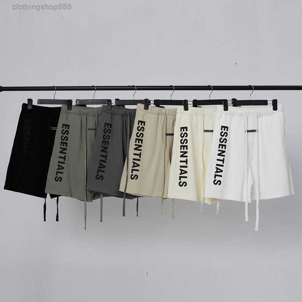 

men's shorts high street fashion fog double-line embossed three-dimensional letter printing for men and m897, White;black