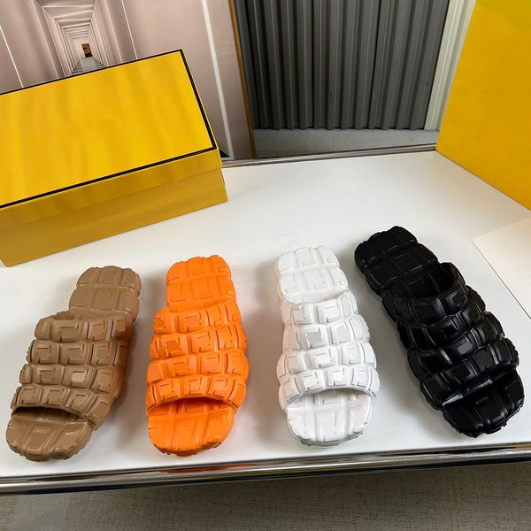 

cloud slides orange rubber slides wide band cloud slides made of with the embossed logo motifs couple designer slippers non slip sole beach, Black