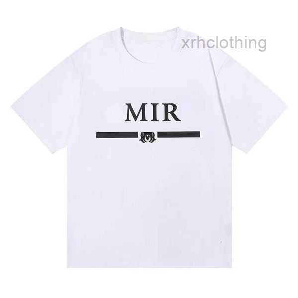 

miri shirts plus size short sleeve designer shirts men women sweatshirt a tshirt miri letter print round neck pullover tee cotton t-shirt 4x, White;black
