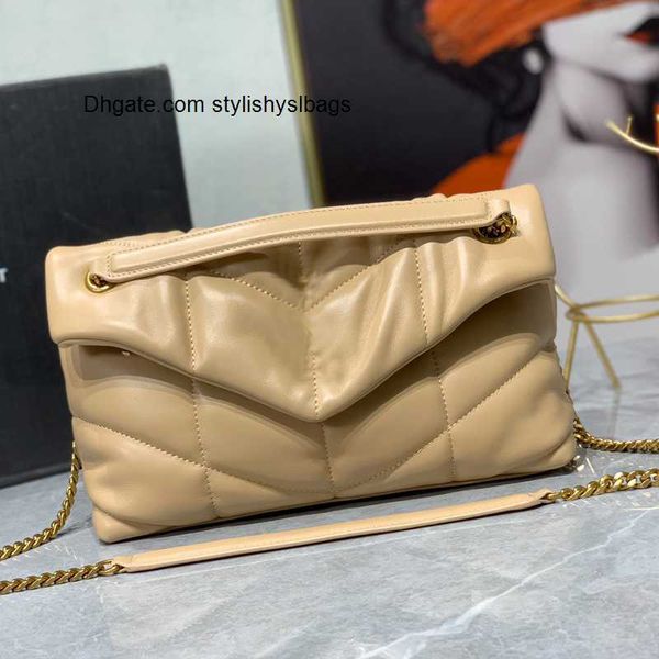 

shoulder bags quilted messenger bag soft handbag purse chain crossbody shoulder bags sheepskin leather fashion letter flap puffer handbags 5