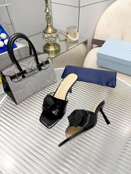 

women rubber high heels platform slide sandal platform slipper pink candy colors outdoor 0420, Black
