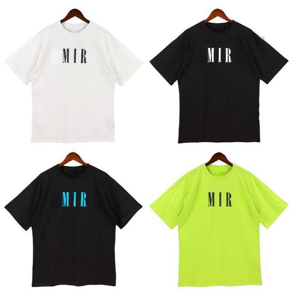 

miri t shirt plus size short sleeve designer shirts men women sweatshirt a tshirt miri letter print round neck pullover tee cotton t-shirt 4, White;black
