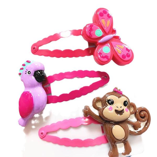 

girls hair accessories hairclips bb clip barrettes clips butterfly ornament liu e21676, Slivery;white