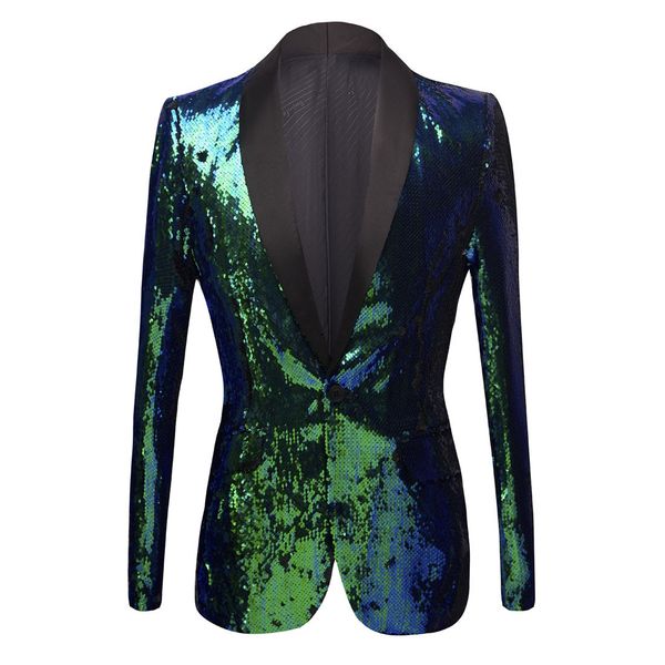 

men s suits blazers men shining sequin blazer luxury dj singers nightclub costume stylish jacket stage party dress sequined 230504, White;black