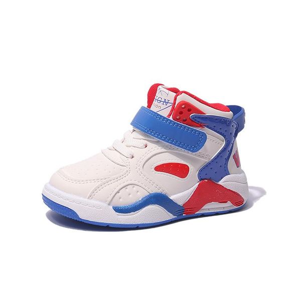 

athletic kids shoes canvas children boys running fall casual basketball e4102, Black