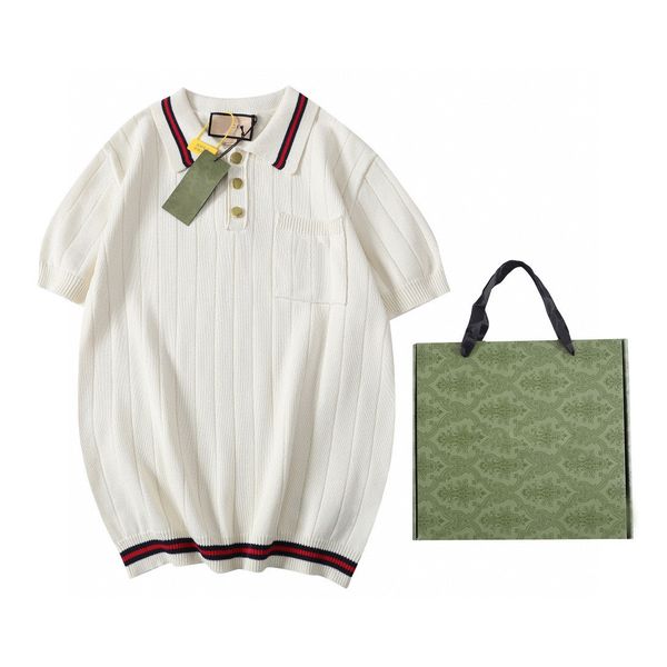 

men's plus tees & polos round neck embroidered and printed polar style summer wear with street pure cotton r12rfe, Black;brown