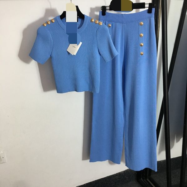 

426 2023 milan style spring summer brand same style two pieces sets short skirt pink crew neck empire short sleeve kint dress 20224538, White