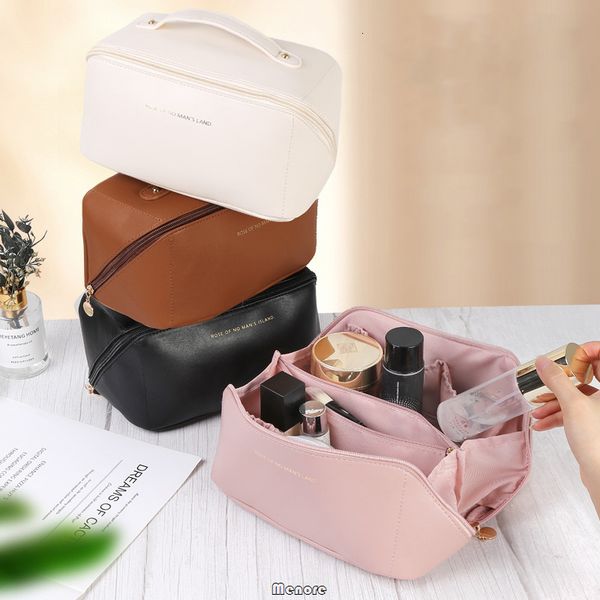 

cosmetic bags cases largecapacity travel makeup bag multifunction pu pouch women portable toiletries organizer waterproof bathroom washbag 2