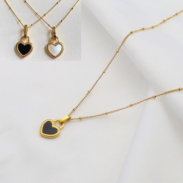 

gold color necklace for women jewelry pendant necklace stainles steel heart pendant necklace stainless steel, Silver