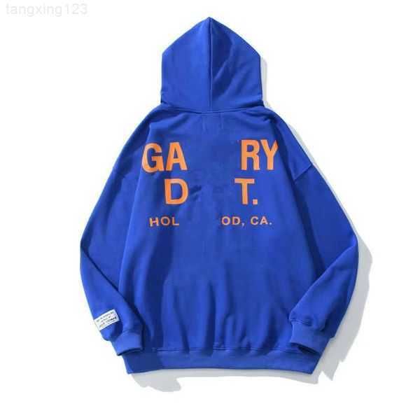 

men's hoodies sweatshirts hoodie designer galleryes depts gary painted graffiti used letters printed loose casual fashion men and women, Black