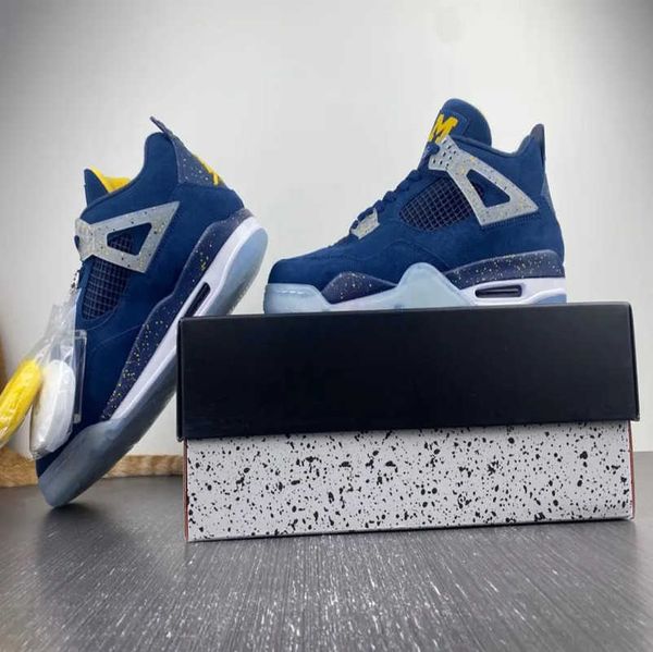 

release new designer shoes 4 michigan wolverines basketball shoes mens women 4s pn dust outdoor sports sneakersf12n