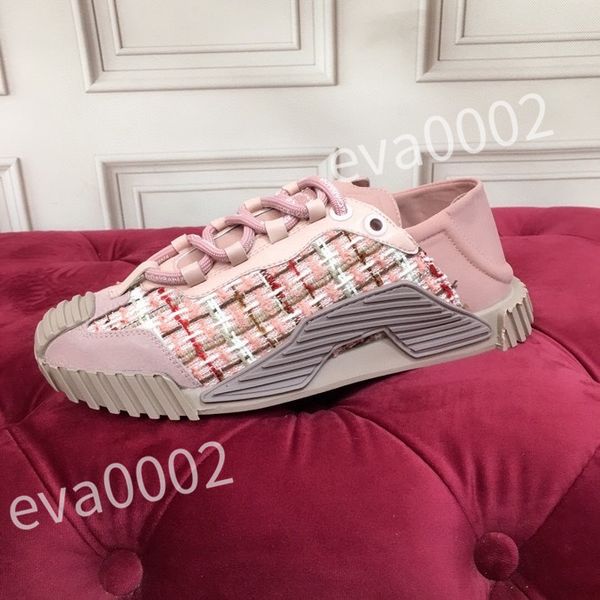 

2023 casual shoes womens designer shoes travel leather lace-up sneaker fashion lady flat running trainers letters woman shoe platform men, Black