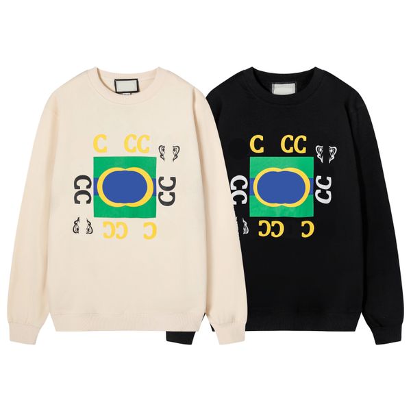 

2023 loose designer men hoodies hoody pullover sweatshirts loose long sleeve jumper mens women clothing with printing m-xxl, Black