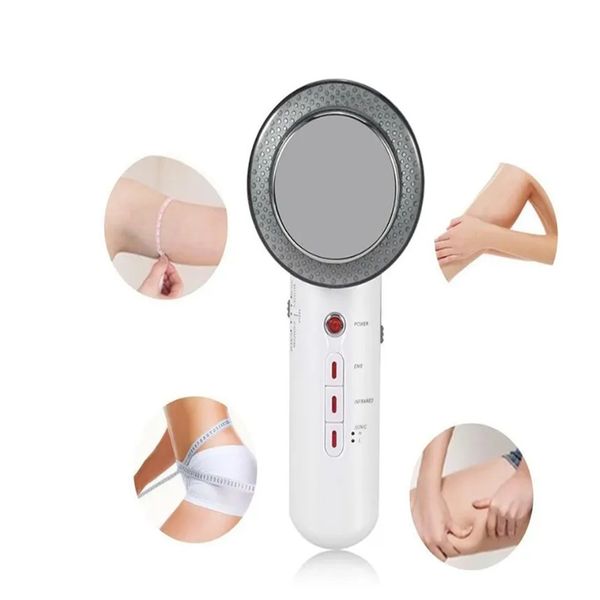 

handheld 3 in 1 ultrasound cavitation ems infrared body slimming massager device