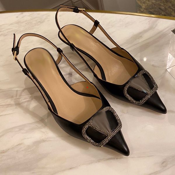 

2023 women dress shoes high heels womens designer genuine leather pumps lady sandals wedding black golden gold heel sandals -k479