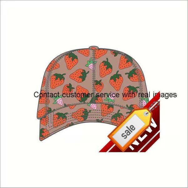 

quality 88high strawberry baseball caps man's cotton cactus classic letter ball caps summer women sun hats outdoor adjustable snapback, Blue;gray