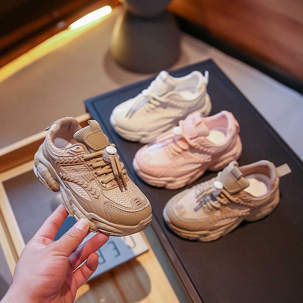 

athletic outdoor children casual shoes olive branch boy chunky sneakers height increasing dad shoes girls thick sole hard-wearing footwear g, Black