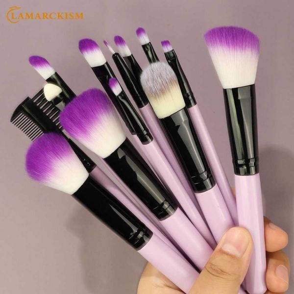

makeup brushes 13 pcs makeup brushes set purple professional super soft blush brush foundation concealer eyelashes beauty makeup brush cosme