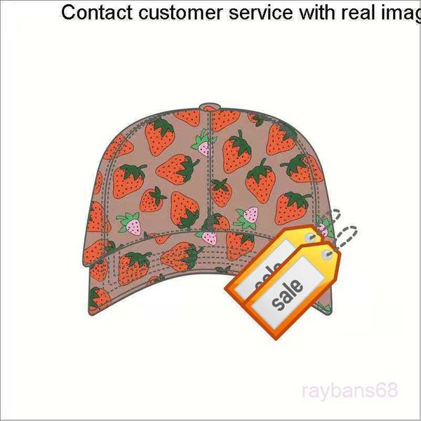 

88888823ss Quality Strawberry Baseball Caps Man's Cotton Cactus Classic Letter Ball Summer Women Sun Hats Outdoor Adjustable Sn2