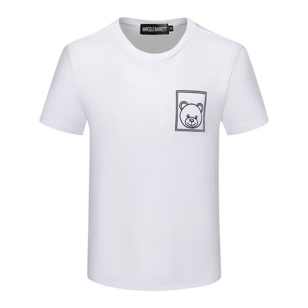 

marcelo berrett 2023ss new men's t-shirts mens designer brand t shirts women short sleeve italy fashion 3d printing quality 100% cotton, White;black