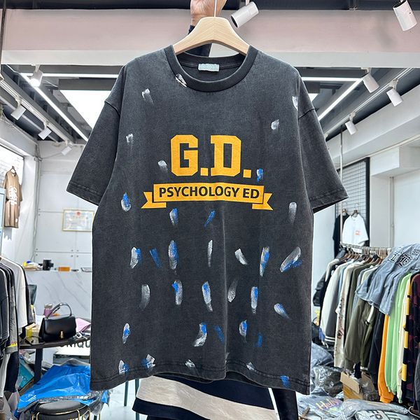 

tees t-shirts mens oversized shirt eur size summer suprior painted printed heavy fabic ripped tshirts real pics vintage tee, Black;brown