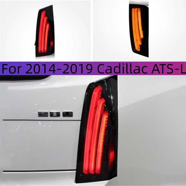 

car tail light automobile for 14-19 cadillac ats-l taillight assembly ats modified led running light turn signal brake lamp