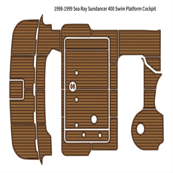 

1998-1999 sea ray sundancer 400 swim platform cockpit pad boat eva teak floor