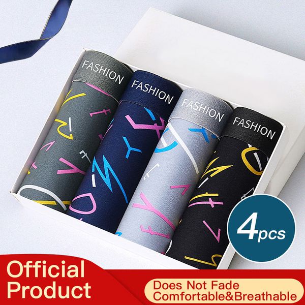 

underpants men boxer shorts underpants mens panties underwear for male couple set brand underpants large size boxers lot soft 230504, Black;white