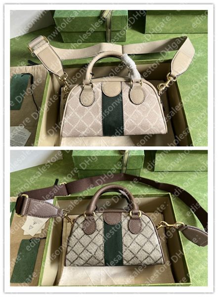 

ophidia mini handle bag designer luxury in beige ebony canvas mini handle boston bag craft fashion gold classic female handbag with box