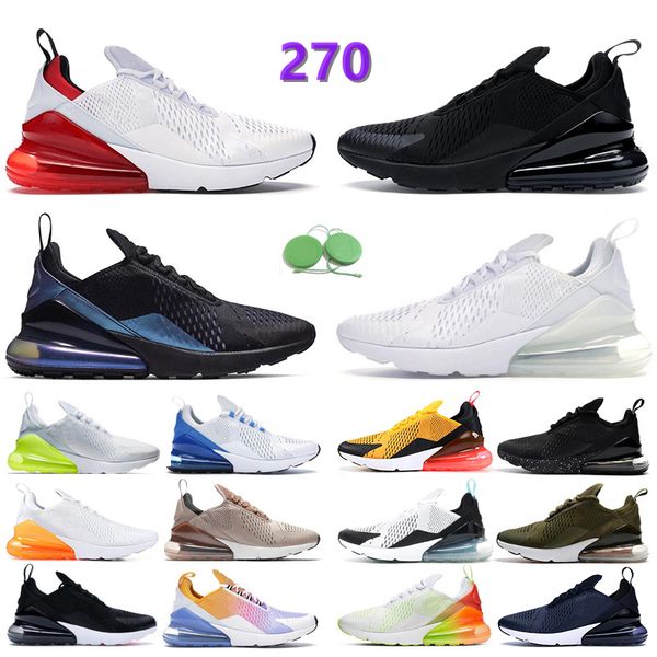 

running shoes 270 mens sneakers triple black white anthracite mesh university red blue total orange light bone brown 270s trainers sports sh