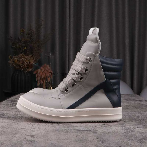 

rick man shoes casual sneakers ro owens grey women's high ankle boot