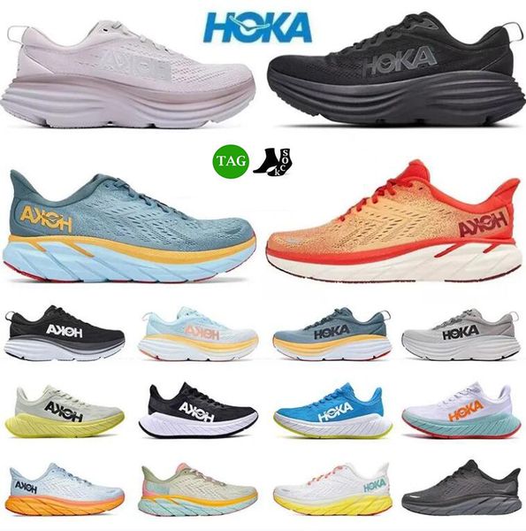 

hoka one bondi 8 running shoes athletic local boots clifton 8 white training sneakers accepted lifestyle shock absorption highway designer w