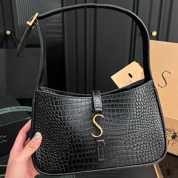 

7a designer bag classic crocodile underarm bag 2023 new shoulder bag oblique straddle bag high grade leather bag fashion women handbag