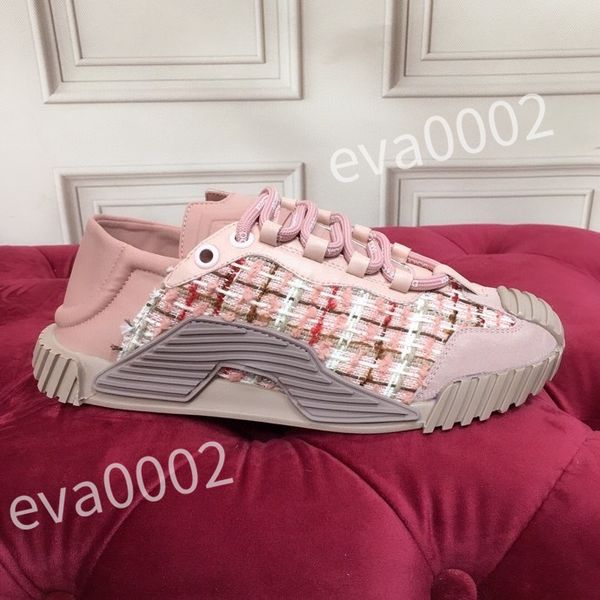 

new casual shoes womens designer shoes travel leather lace-up sneaker fashion lady flat running trainers letters woman shoe platform men, Black