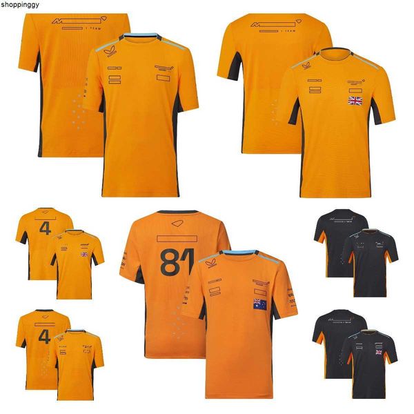 

men's t-shirts 2023 new f1 t-shirt short-sleeved racing suit in summer formula one team driver's suit leisure sports quick-drying, White;black