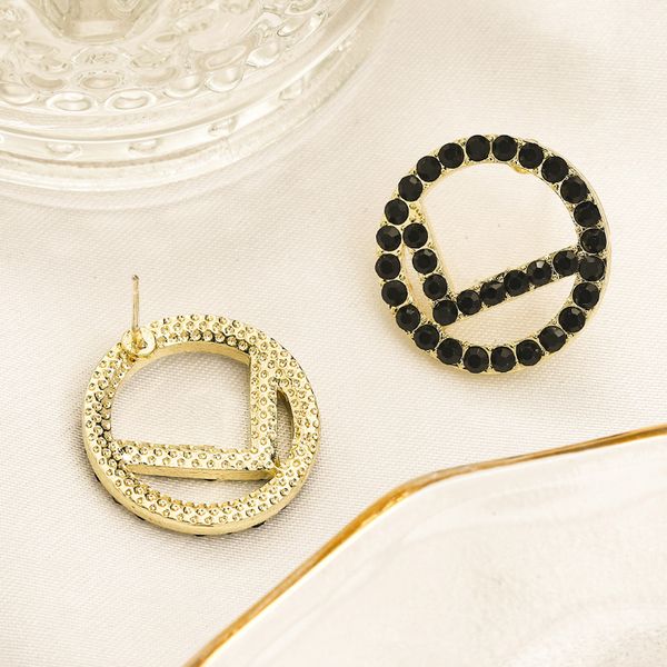 

2023 designer stud earring black pearl charm earring new style jewelry wedding party letter gold plated love stainless steel jewelry, Golden;silver