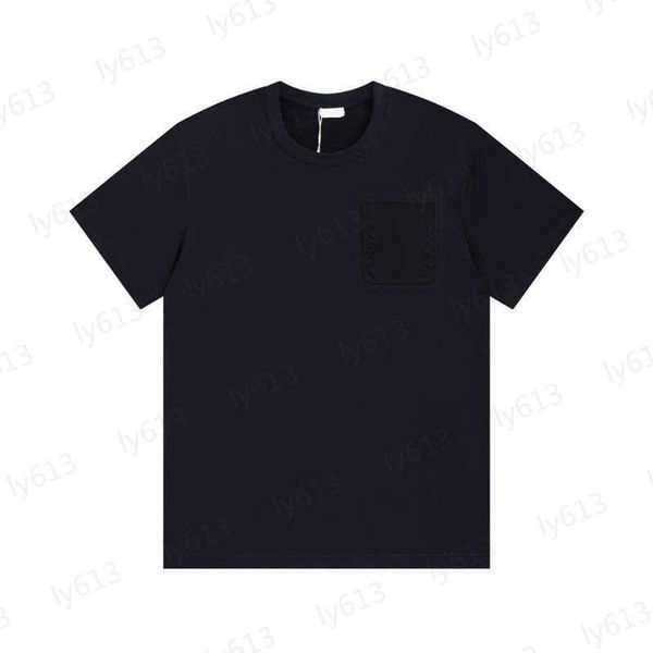 

black mens t shirts designer spring summer leisure luxury fashion loose fitting neon embroidery fluorescent powder pure cotton short sleeves, White;black