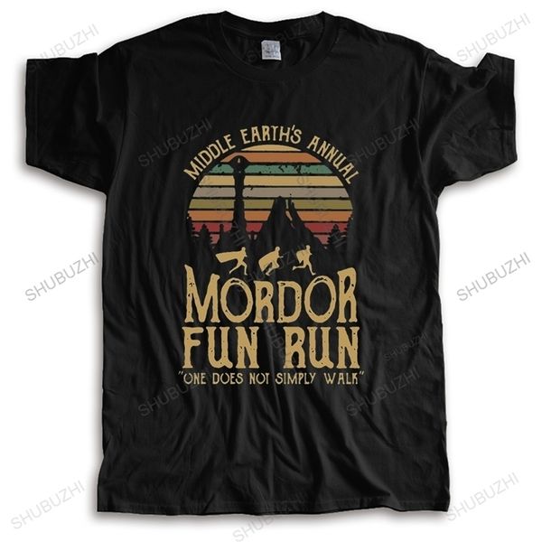 

men's tshirts men summer brand tshirt cotton t shirt middle earths annual mordor fun run funny print mens streetwear teeshirt 230503, White;black