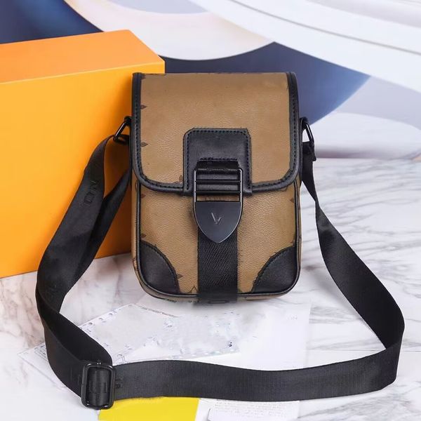 

mens shoulder bag mini saumur male backpack messenger purse canvas leather cross body black men luxurys designers flip bags sling handbag dh
