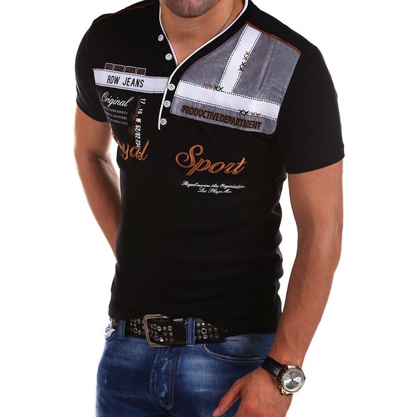 

mens polos cultivating short sleeve polo shirt 230504, White;black