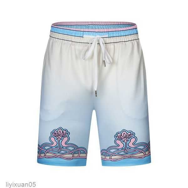 

men's casual shirts casablanc-s 22ss designer masao san print mens womens loose silk short sleeves luxury tees c95k, White;black