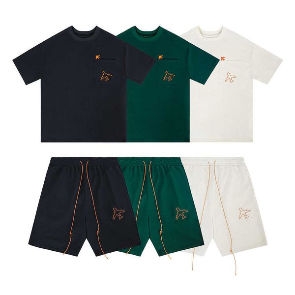 

men's casual shirts summer retro y2k baggy casual shorts sets men's crew neck short sleeve cotton tshirts streetwear oversized loo, White;black